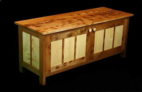 An Elm & Horse Chestnut sideboard